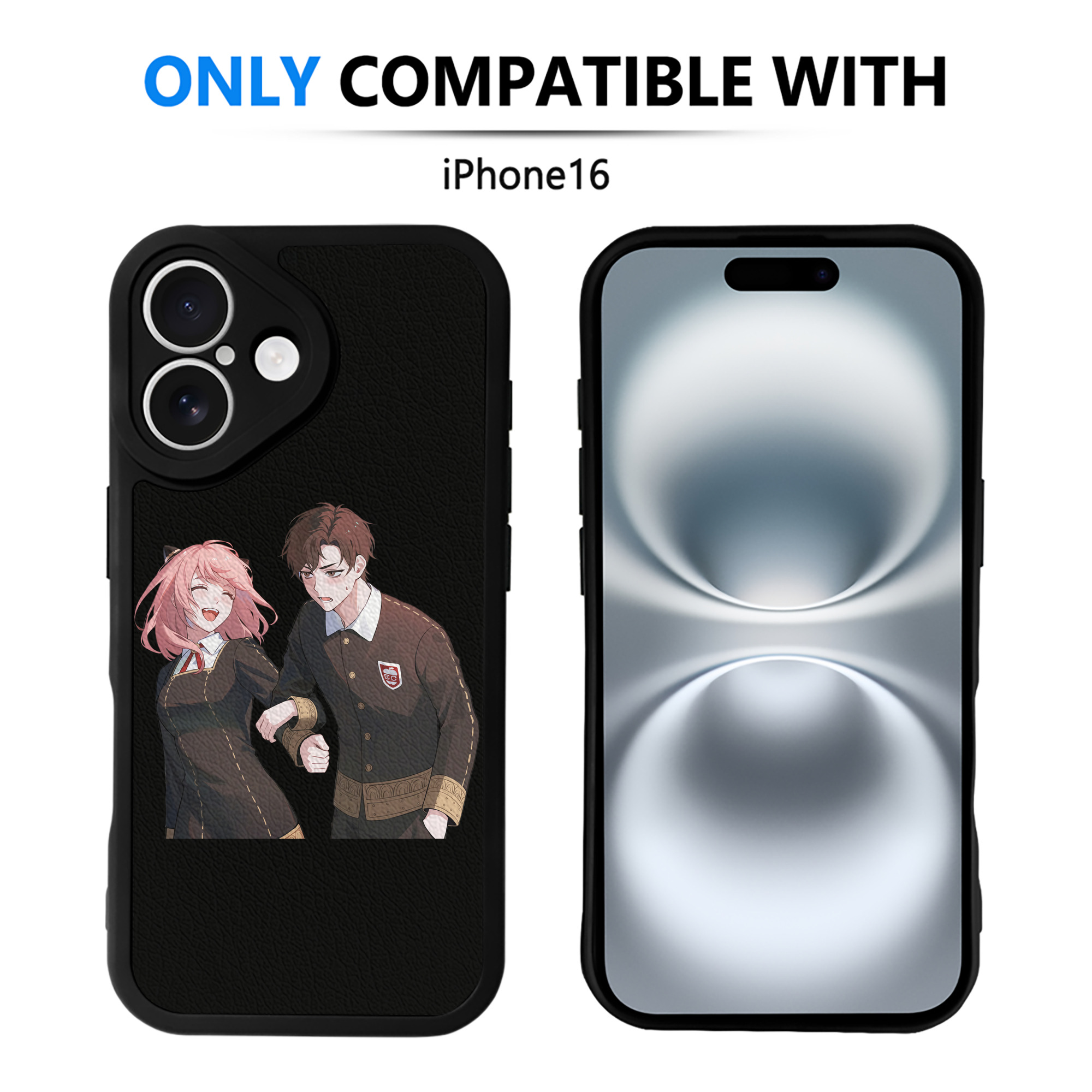 （画像用） SPY×FAMILY间谍家家酒 【iPhone 16シリーズ対応】シリコンスマホケース（レザー調） 材質：シリコン